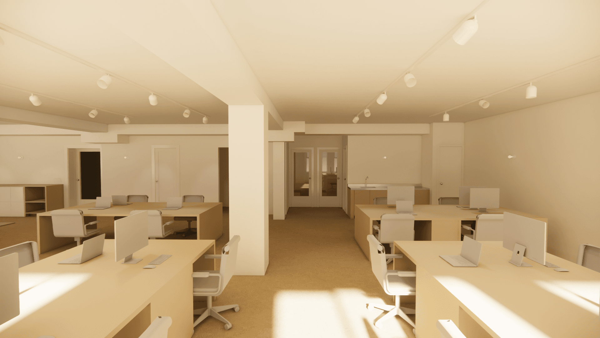 Render of Index Brooklyn workspace